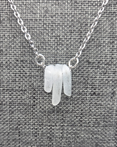 Trio Necklace, White
