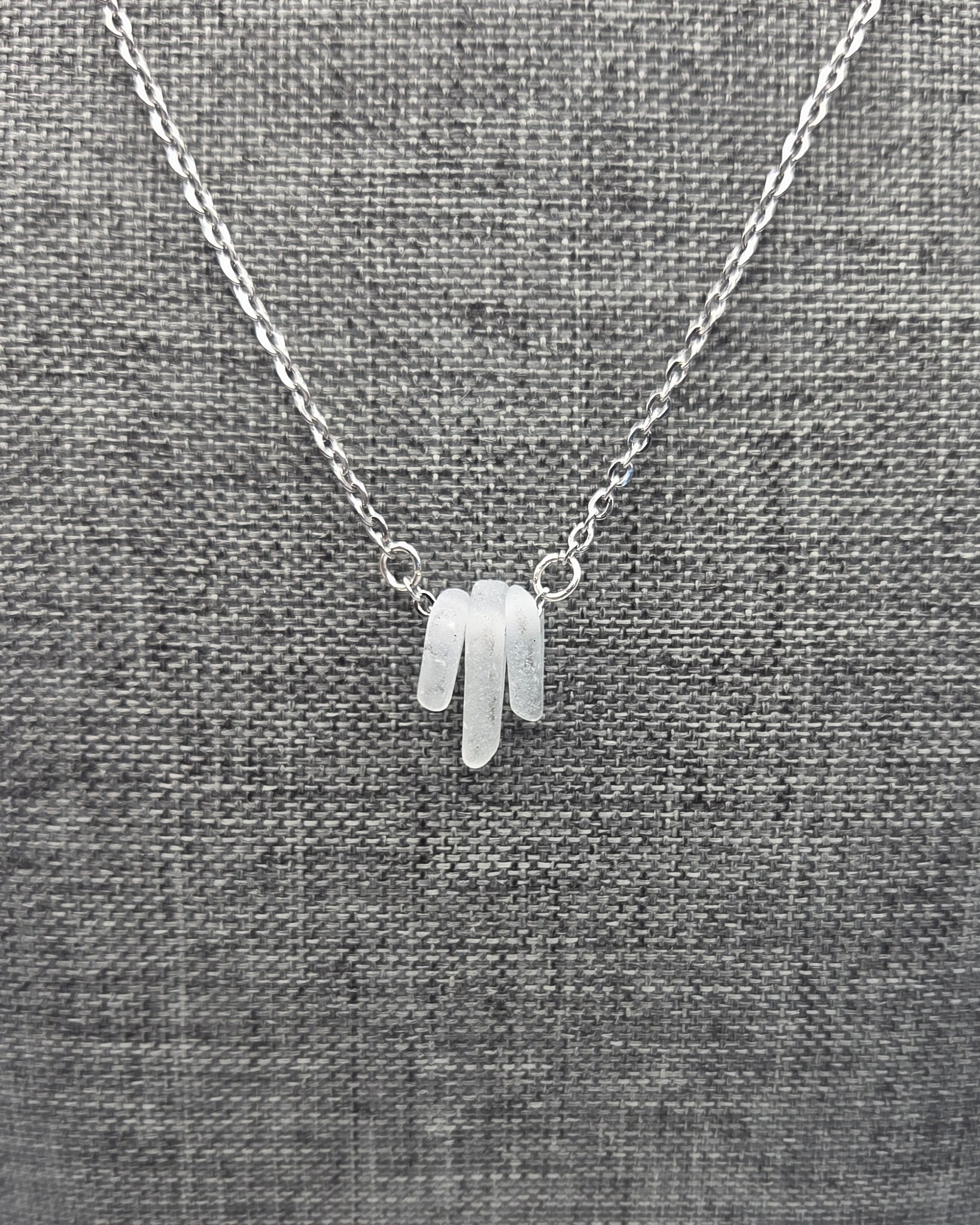 Trio Necklace, White