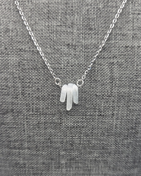 Trio Necklace, White