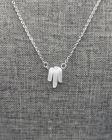 Trio Necklace, White