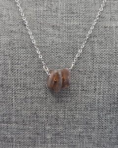 Trio Necklace, Brown