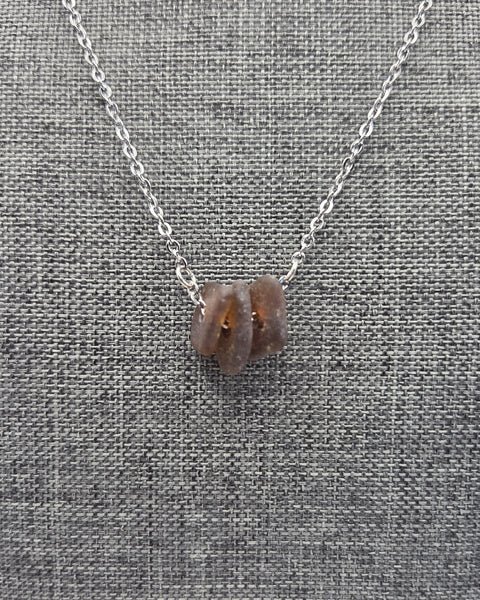 Trio Necklace, Brown
