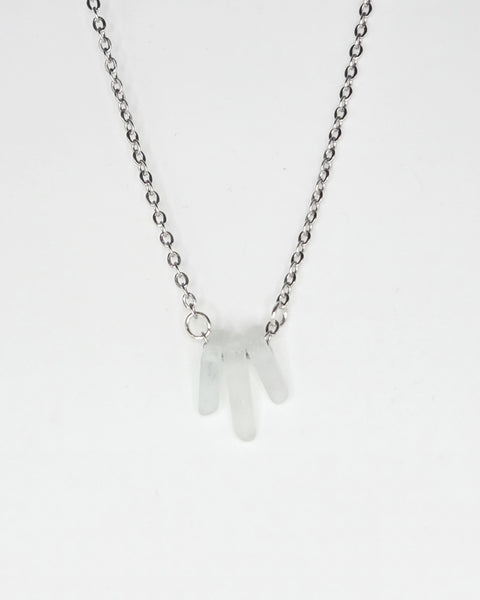 Trio Necklace, White