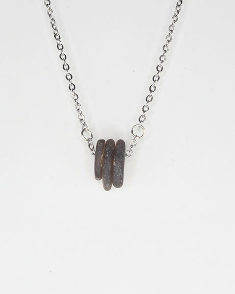 Trio Necklace, Brown