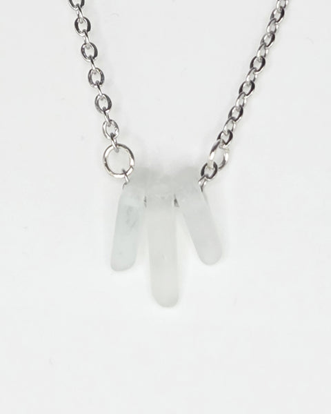 Trio Necklace, White