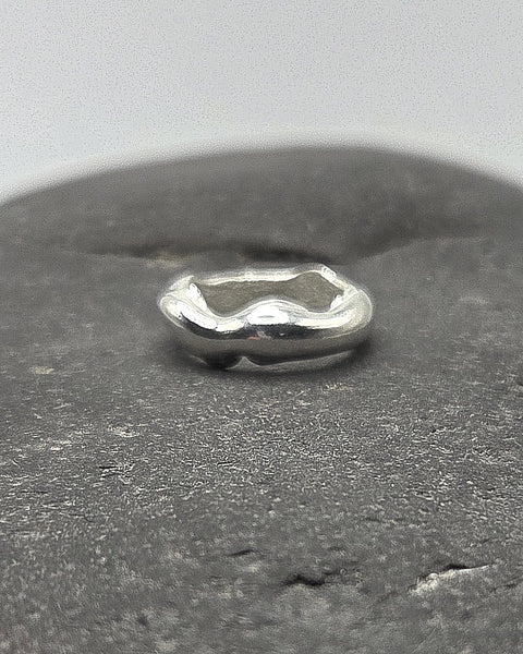 Storm Surge Wave Ring, size 6