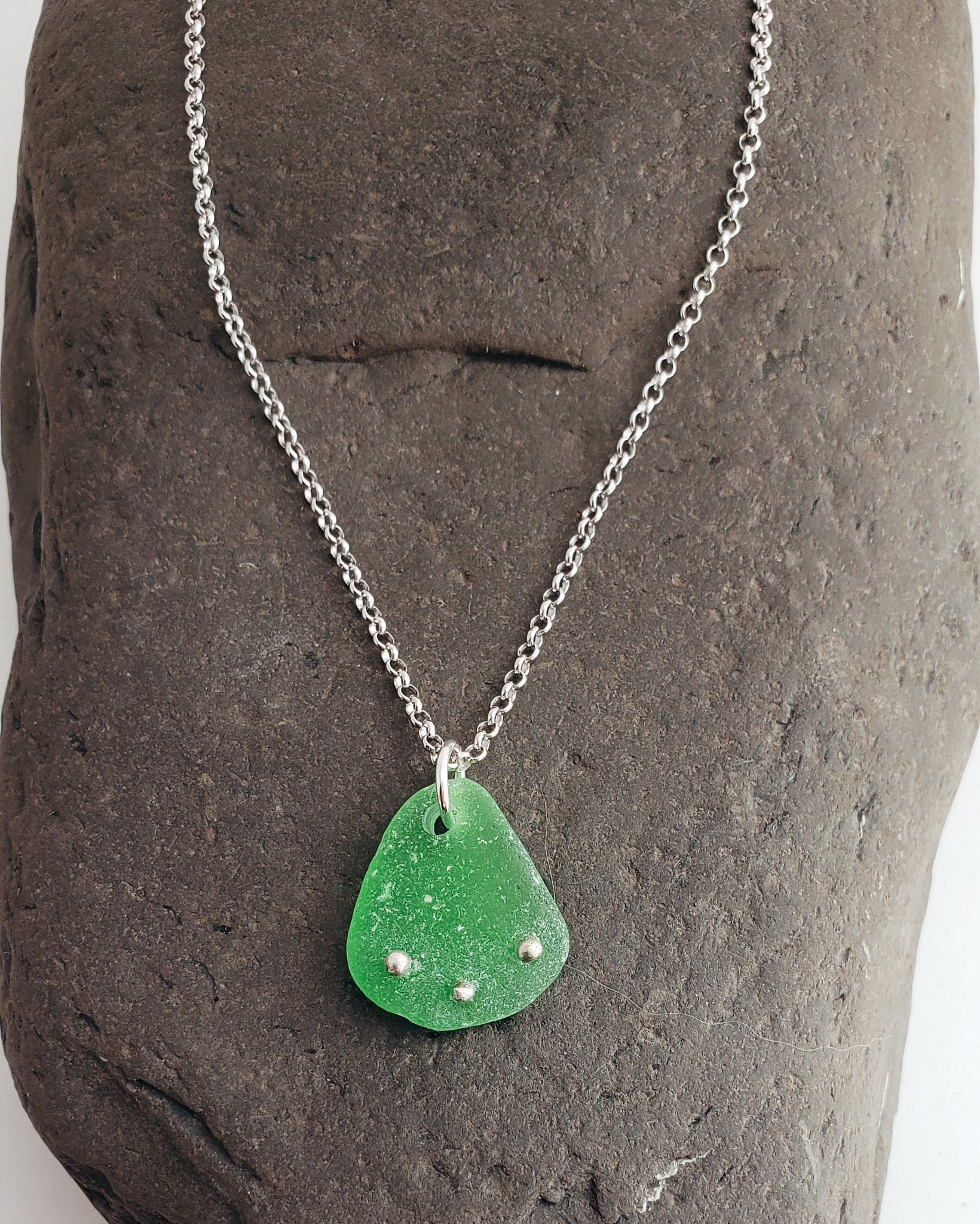 Beach Bauble Necklace,  green