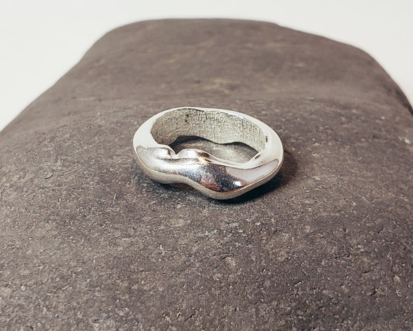 Storm Surge Wave Ring, size 6