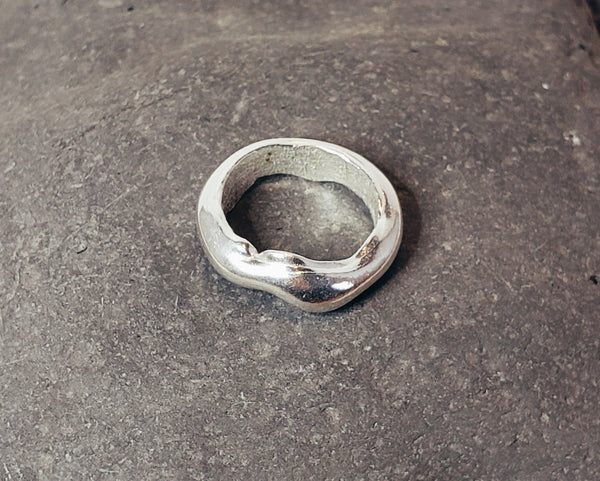 Storm Surge Wave Ring, size 6